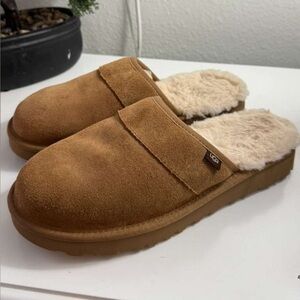 UGG Tan Suede Slippers